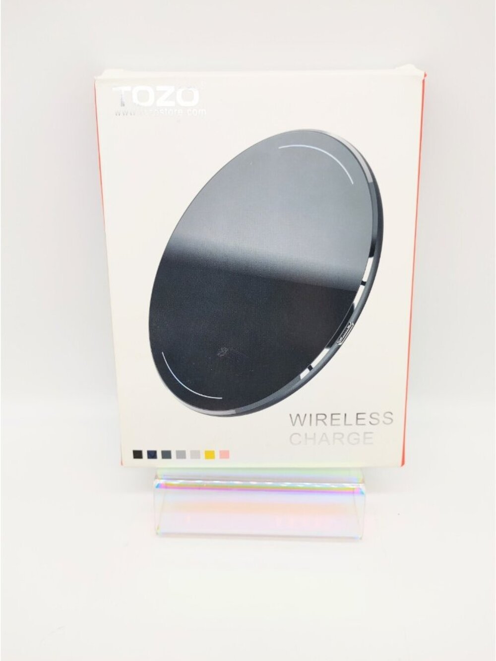 TOZO Wireless Fast Charger Charging Pad W1 LED Ultra Thin Aluminum BLUE